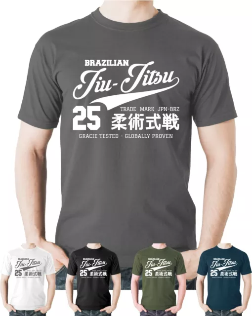 Brazilian Jiu Jitsu Gracie T-Shirt Retro Clothing Martial Arts BJJ UFC MMA Tee