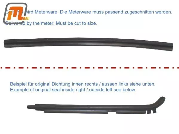 FORD Transit MK2 rubber seal door shaft outer & inner for 2 doors