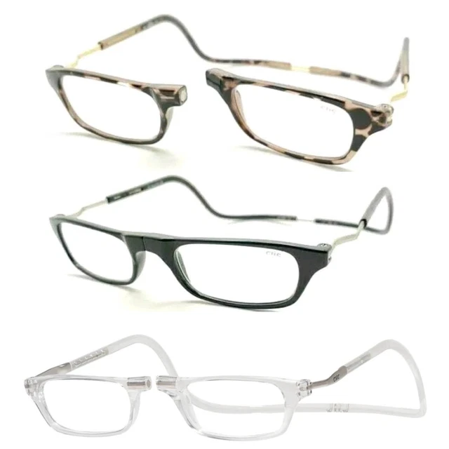 Clic XXL Magnetic Magnified Readers Black, Clear, Tortoise, Grey Reading Glasses