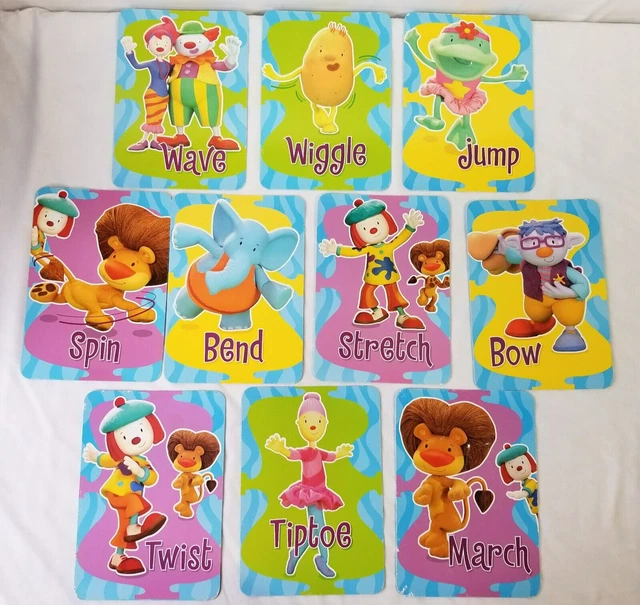 JOJOS CIRCUS EXERCISE Cards Playhouse Disney Characters Vintage Paper