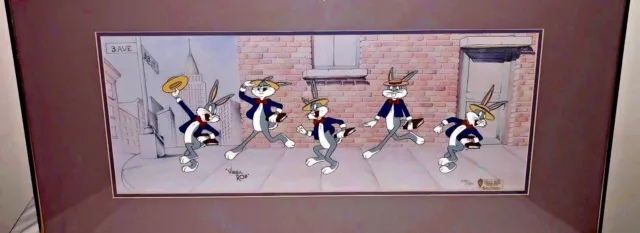 bugs bunny cel Warner bros look i'm dancing signed virgil ross with clippings