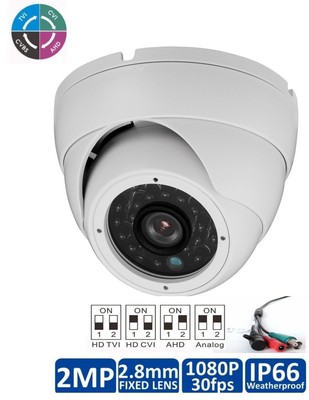 AVTECH Telecamera CCTV Videocamera HD-TVI 1080P HDTVI LENTE In perfatta condizione Bullet DG205 HD BIANCO 