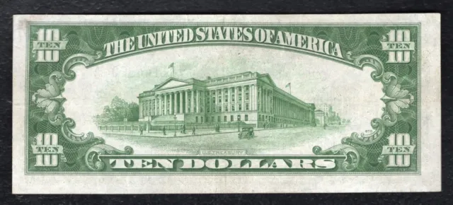 Fr. 2309 1934-A $10 Ten Dollars “North Africa” Silver Certificate About Unc (E) 2