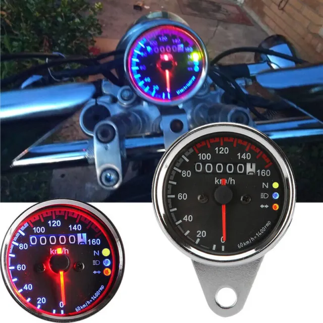 New LED Indicator Speedometer For Harley XL 883 1200 Hugger Sportster Custom Low