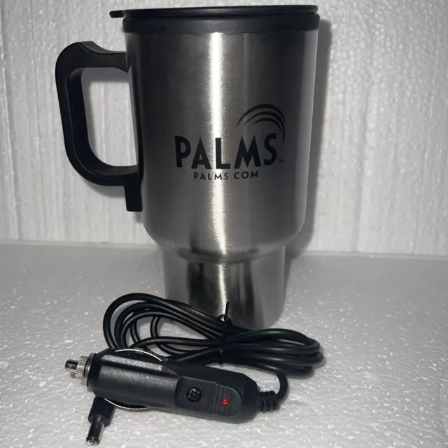 Palms Casino Car Electric Heater Mug Stainless Steel Travel Heated Coffee Cup
