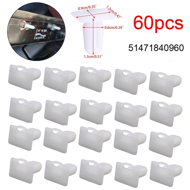 Clip per auto clip pannello di fissaggio 51471840960 plastica bianca per E30 E32