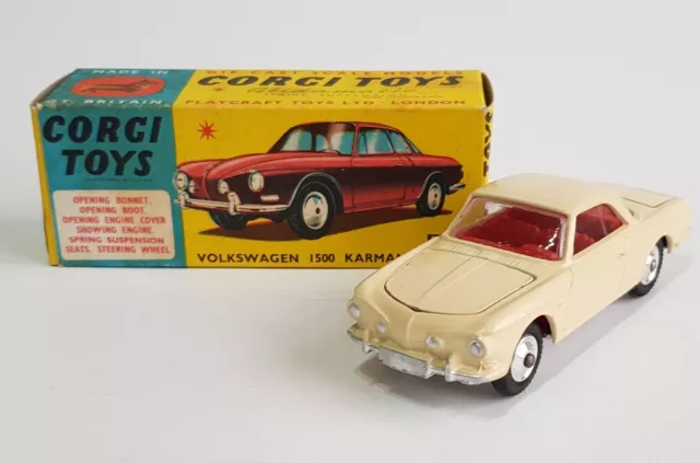 Corgi Toys No. 239, Volkswagen 1500 Karmann Ghia, - Superb V Near Mint Condition