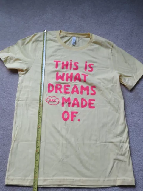 This is What Dreams are Made of yellow pink Women Shirt Bella Canvas Shirt Sz M