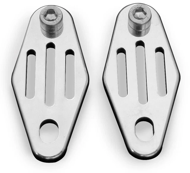 ModQuad Exhaust Hangers - Polished - Straight Lines - EH1-1