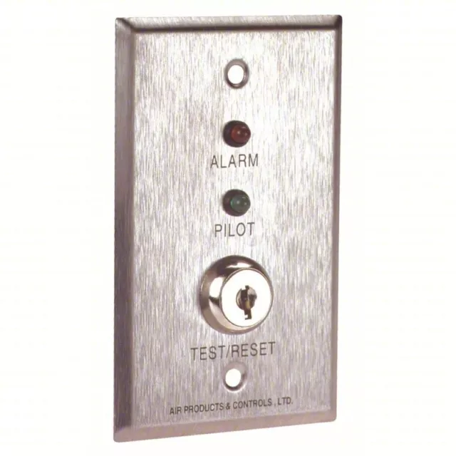 Remote Alarm LED (Red), & Key Operated Test/Reset Switch, AP & C Model #MS-KA/R