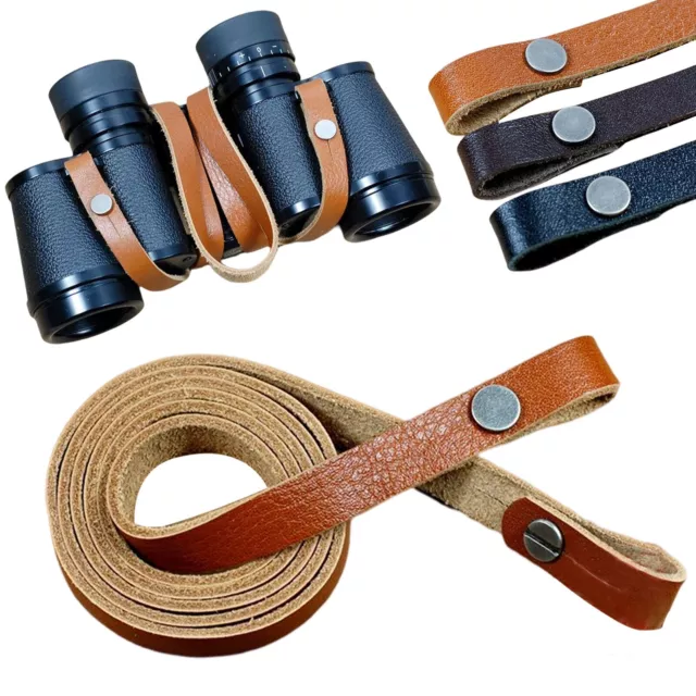 Genuine Leather Handmade Binocular DC Camera Shoulder Neck Case Strap Sling wfPt