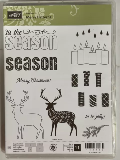 Stampin' Up! MERRY PATTERNS Stamp Set - NEW