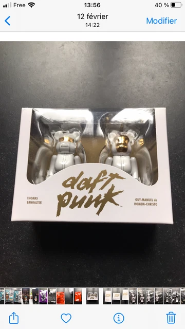 Bearbrick 1000% Daft Punk Silver – Thomas Bangalter – Medicom – Humans After All