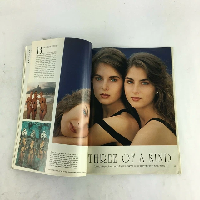 NOVEMBER 1993 PLAYBOY Magazine The Trio From Rio Brazil's Amazing