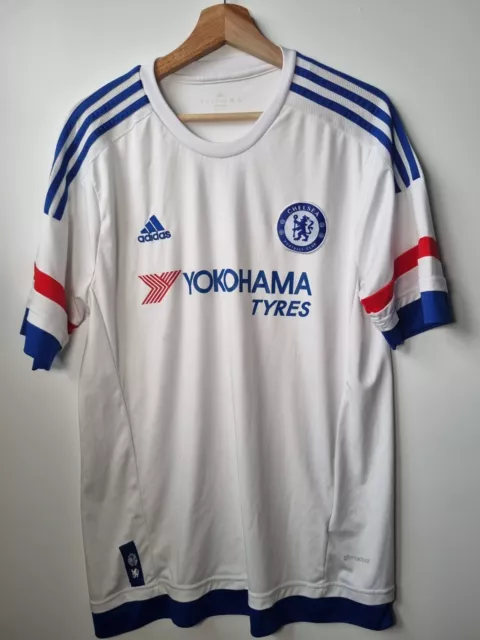 Chelsea Fc  2015/2016 Away Football Shirt Jersey Size L Adidas