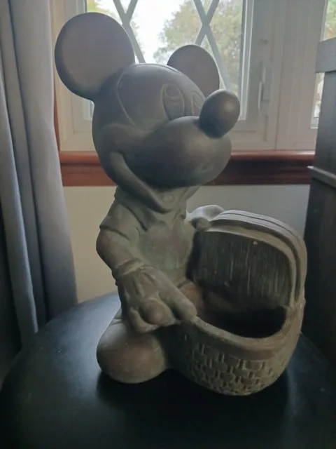 RARE 1997 Mickey Mouse Yard Statues-Vintage Disney-Outdoor-Garden Decoration