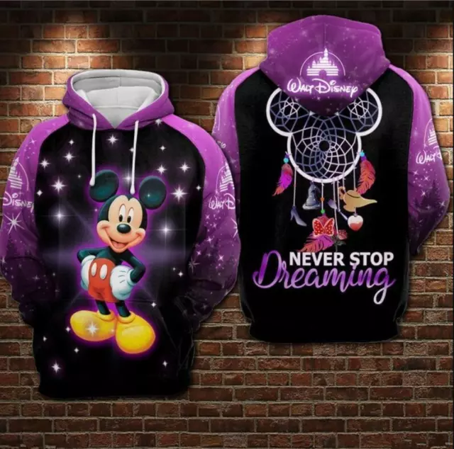 Mickey Mouse 3D HOODIE Halloween Gift Best Price Christmas Gift Us Size