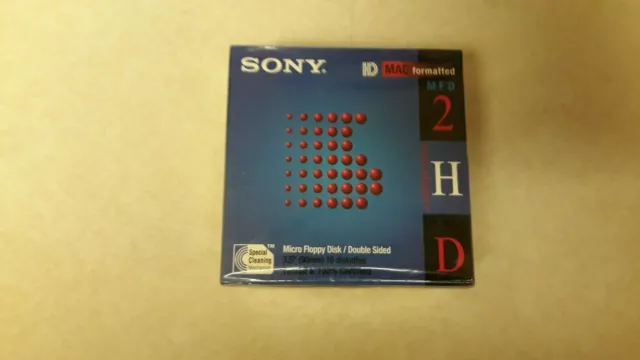 Micro disquettes scellées Sony MFD 2HD 3,5 POUCES MAC formatées 1,4 Mo 10 10 MFD-2HDCFM 2