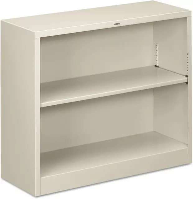 S30Abcq Metal Bookcase, Two-Shelf, 34-1/2W X 12-5/8D X 29H, Light Gray