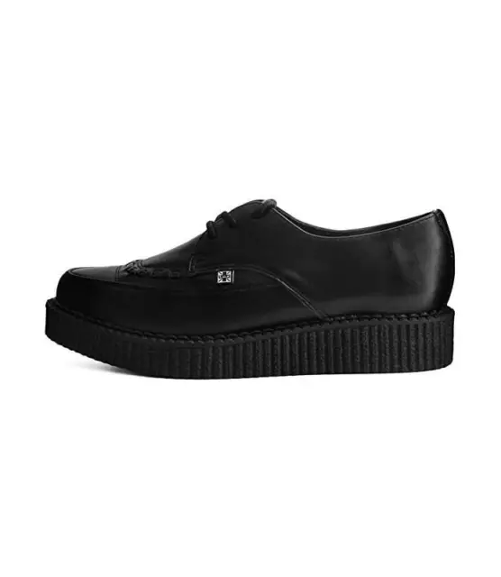 Zapatos Negros  Shoes Black Canvas Creeper Sneaker Tuk A9323 3