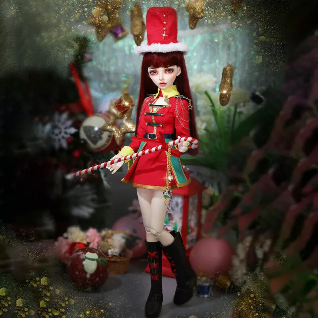 XMAS GIFT BJD Doll 1/4 Ball Jointed Girl Recast Body+ Eyes + Clothes + Wig Hair