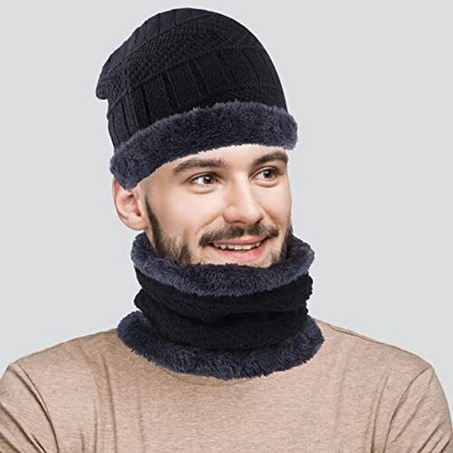 2022 New Gorros Gorras De Invierno Para Hombre Sombrero El Frio Bufanda De Moda