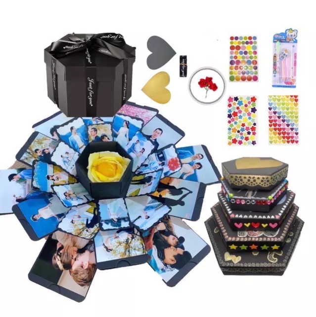 Romantic Surprise Love Explosion Box Gift Anniversary Scrapbook DIY Photo  Album