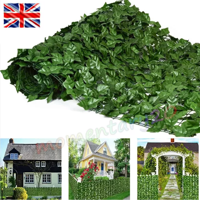 3M Artificial Hedge Fake Ivy Leaf Garden Fence Privacy Screening.Roll Wall.Panel