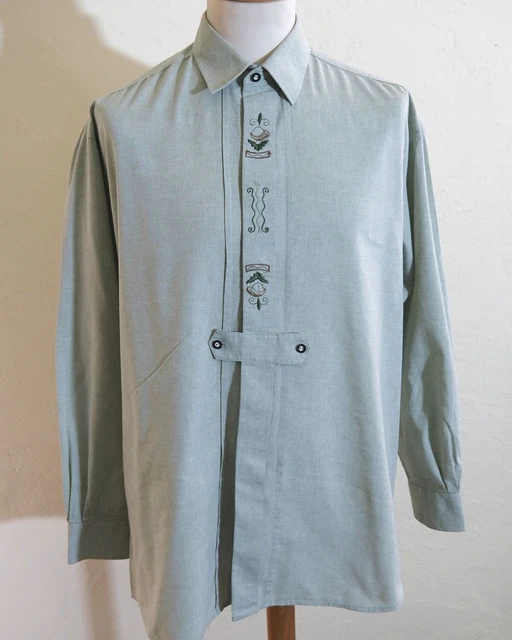 Trachten Leinen Hemd von Country Fashion Kragenweite 41/42 Landhaus Stil B570