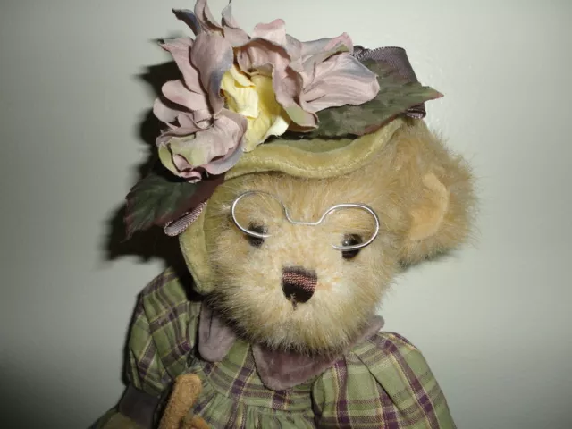 Bearington Bear MRS KNITTER PEARL CAT Handcrafted Jointed Limited Edition Retire 2