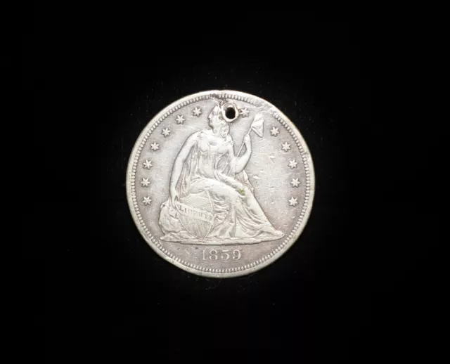 1859-S Seated Liberty Dollar #EB14407