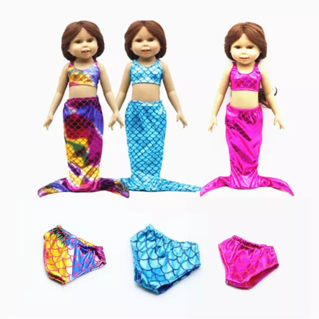 Mermaid Tail Dress for American Girl Our Generation Doll 18 inch Dolls Clothes