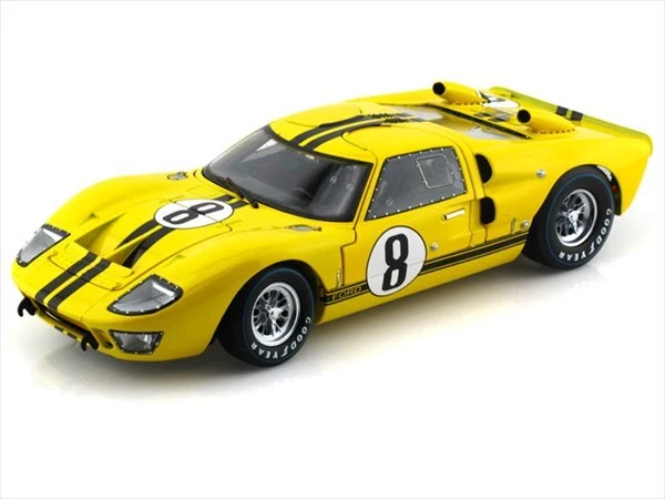 Shelby Collectibles Mini Car 1/18 1966 Ford Gt40 24 Hours Of Le Mans Yellow Vs F