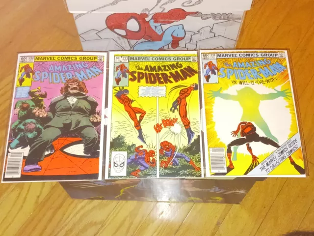 Amazing Spider-man #232 233 234 Marvel Comics 1982 3 book set Dr. Hyde,Tarantula