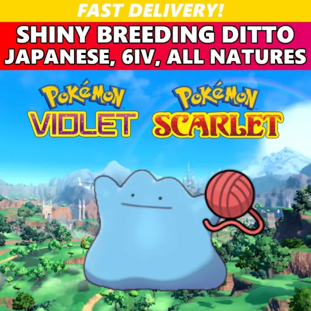 Pokemon Sword and Shield Shiny Japanese Breeding Ditto 6IV