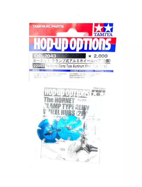 Tamiya Hop-Up Options OP-2043 The Hornet Clamp Type Aluminum Wheel Hubs 22043