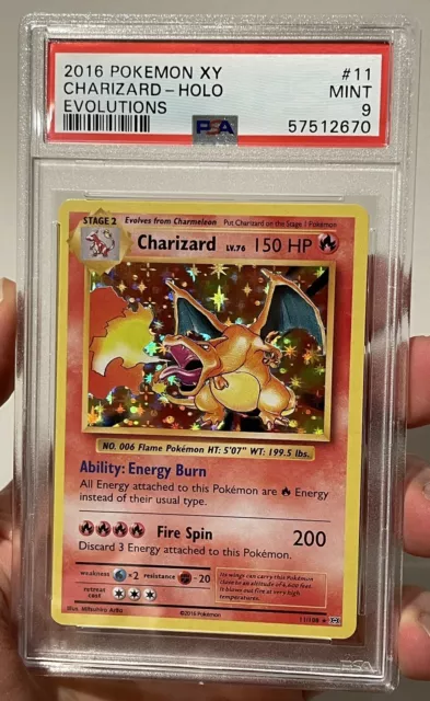  Pokemon - Charizard (11/108) - XY Evolutions - Holo : Toys &  Games