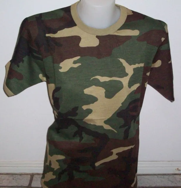 T-Shirt Adults Camouflage Crew Neck - Ozzie Camo & Woodlands Camo