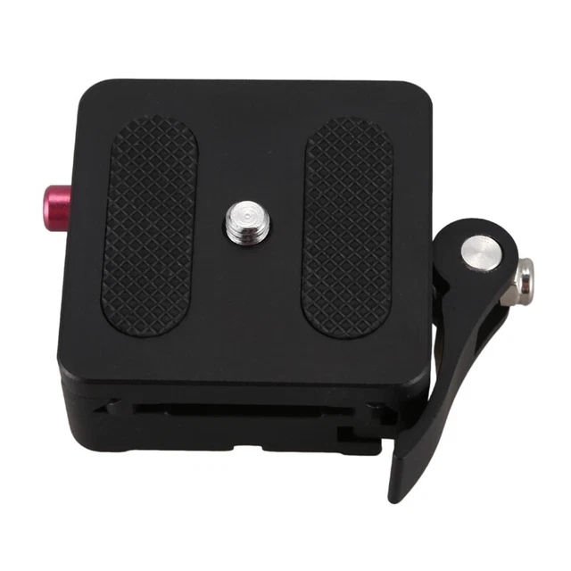 Placa de liberación de aluminio de 1/4 de pulgada y 3/8 de pulgada + montaje adaptador de abrazadera con bloqueo para F3B2