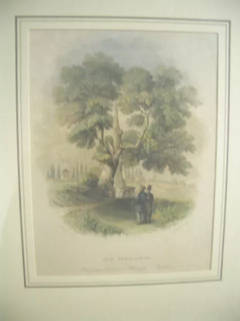 A.PAYNE (*1812) nach SCHLICKUM, Die Vehmlinde in Dortmund, um 1840, LESEN!