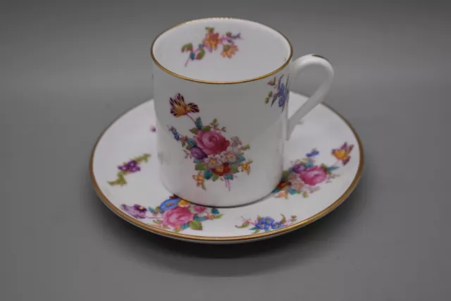 Spode Dresden Rose Coffee Can Cup & Saucer Set Y5741/E