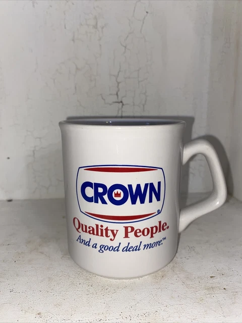 Crown Gasoline Quality People and a Good Deal More Advertisement Mug Cup
