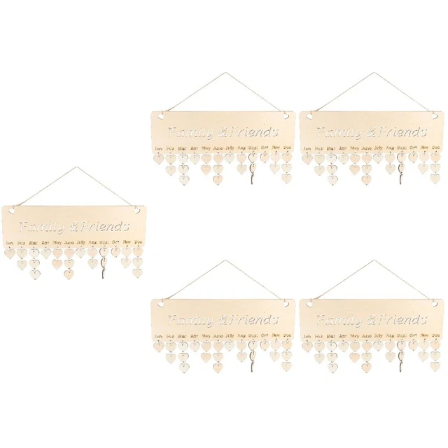 Calendrier En Bois à Faire Soi-même, En Bois D Anniversaire Rappel