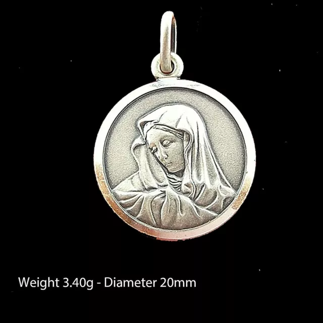 Catholic Pendants Real Silver St christopher Baptism Communion Jesus Mary Medals