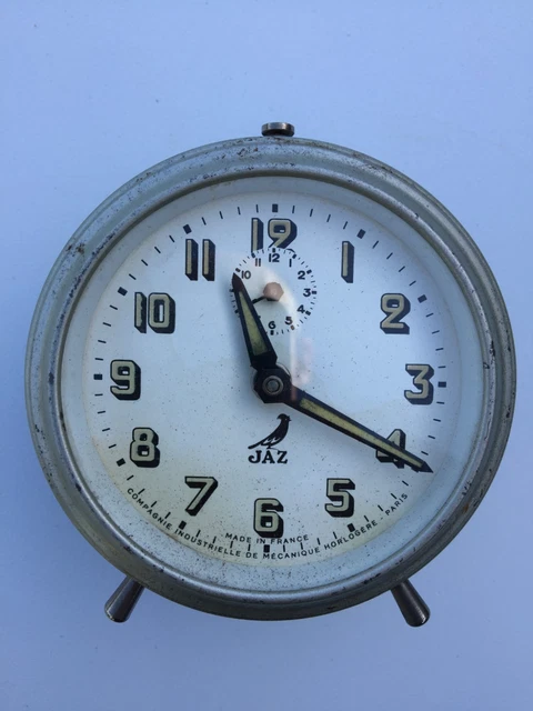 Réveil de voyage Westclox vintage avec aiguilles