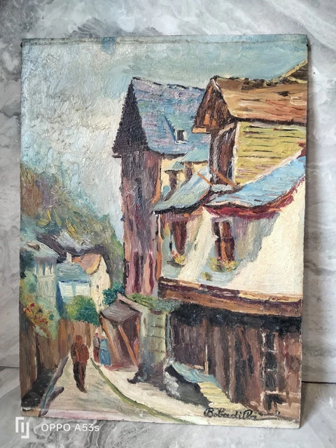 Ancienne Gravure Polychrome : La Estacion - Vintage French Finds
