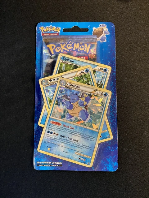 Pokemon Heart Gold Soul Silver Blister Blastoise 13/95 Cracked Ice Holo