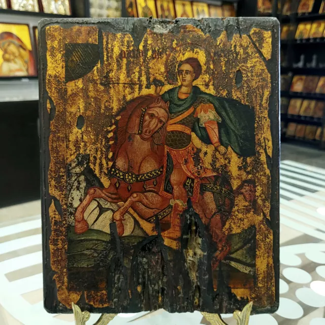 Saint Dimitry Dimitrios Icono ortodoxo pintado a mano Heiliger Dimitri Ikone