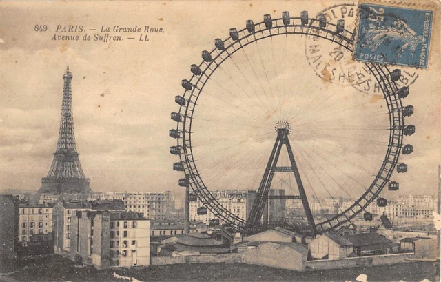 Cpa 75 Paris La Grande Roue Avenue De Suffren