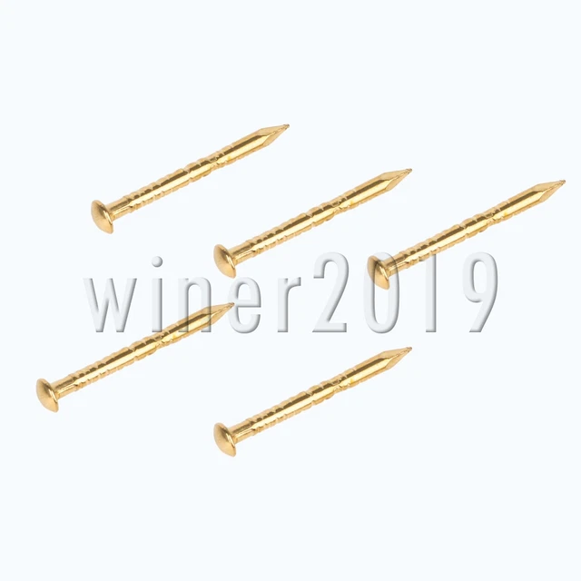 18mm Length Vintage Furniture Round Flat Head Screws Copper Color Pack of 200